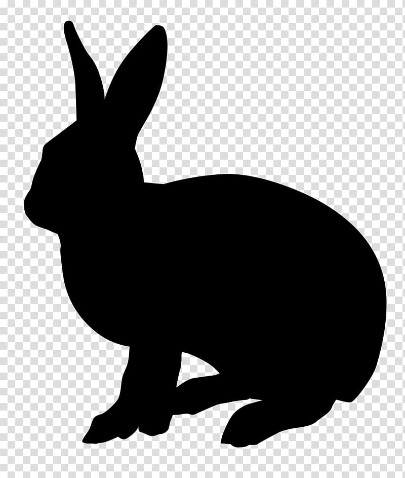 Rabbit Silhouette , rabbit transparent background PNG clipart
