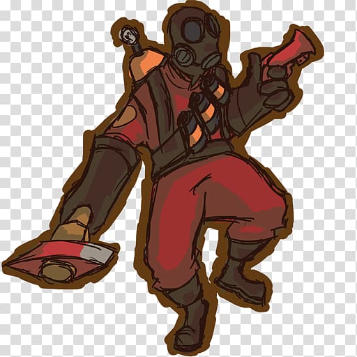Team Fortress 2 Drawing Cartoon Fan art, Pyro transparent background PNG clipart