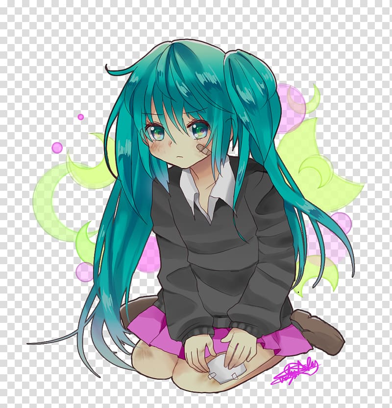 Hatsune Miku Rollin\' Girl Drawing Vocaloid, hatsune miku transparent background PNG clipart