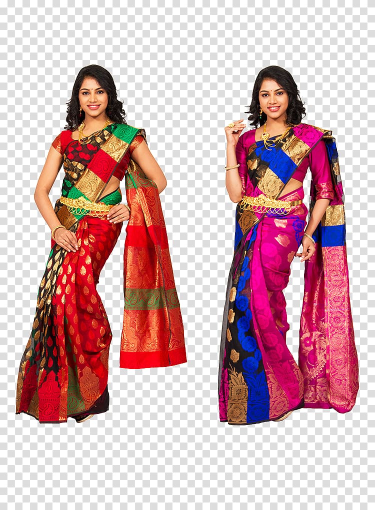 Buy Uniform Sarees Women's Poly Georgette Namo BJP Saree (D.NO-572 Saffron)  at Amazon.in