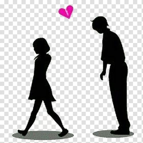 the couple broke up transparent background PNG clipart