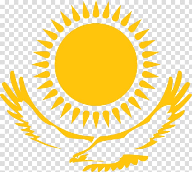 Flag of Kazakhstan Emblem of Kazakhstan, sun transparent background PNG clipart