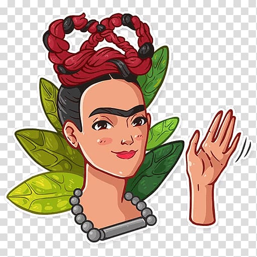 Frida Kahlo Sticker Telegram YouTube, others transparent background PNG clipart