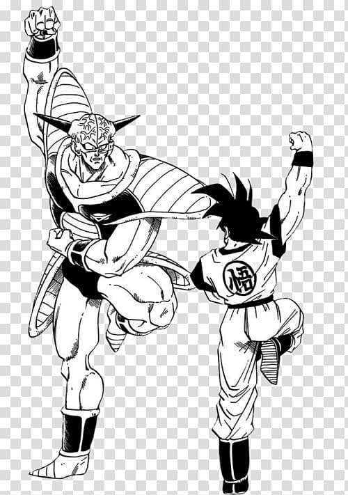 Captain Ginyu Goku Sketch Black and white Dragon Ball, goku transparent background PNG clipart