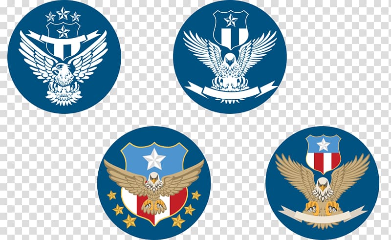 Bald Eagle Logo Emblem, illustration Cartoon Falcon transparent background PNG clipart