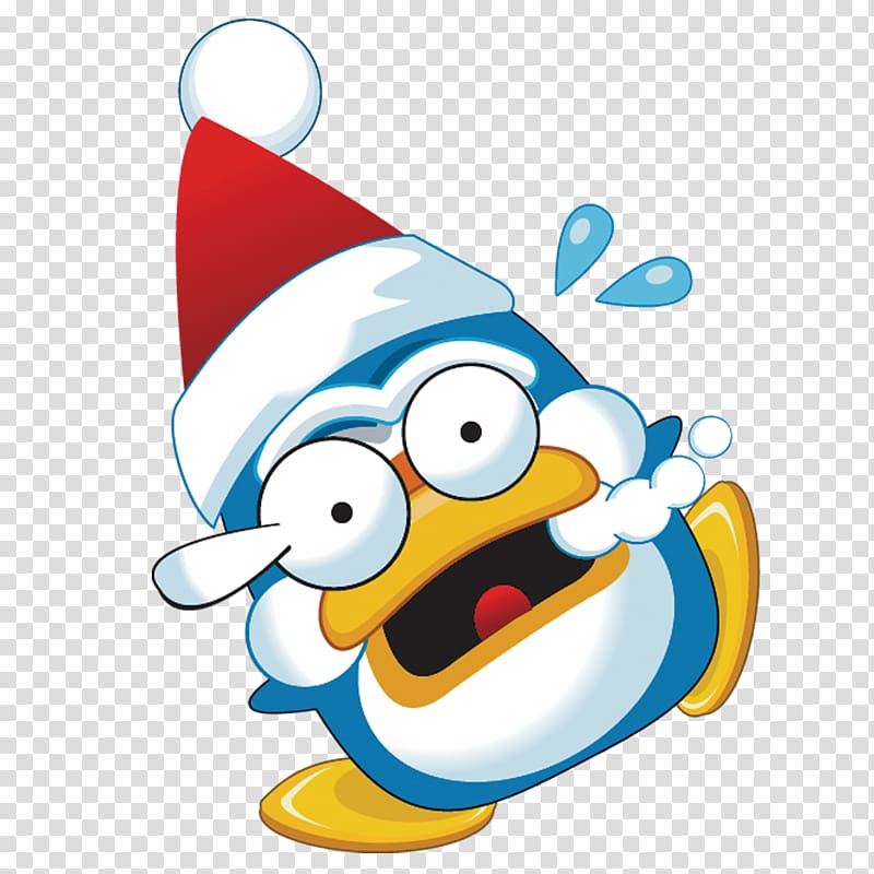 Penguin Christmas Cartoon, Creative Christmas transparent background PNG clipart