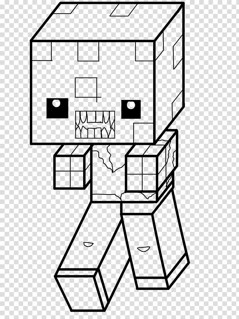 black and white minecraft creeper clipart