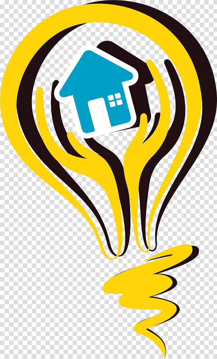 Incandescent light bulb , painted light bulb in the house transparent background PNG clipart