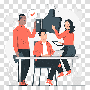 illustration, Good team, business, teamwork, work, team, together, group, people transparent background PNG clipart thumbnail