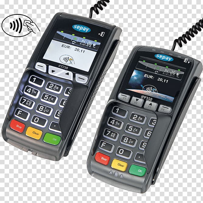Electronic Cash Terminal Ingenico Contactless payment Point of sale Computer terminal, vast transparent background PNG clipart