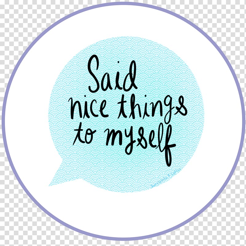 Self-care Brand Sticker, Myself transparent background PNG clipart