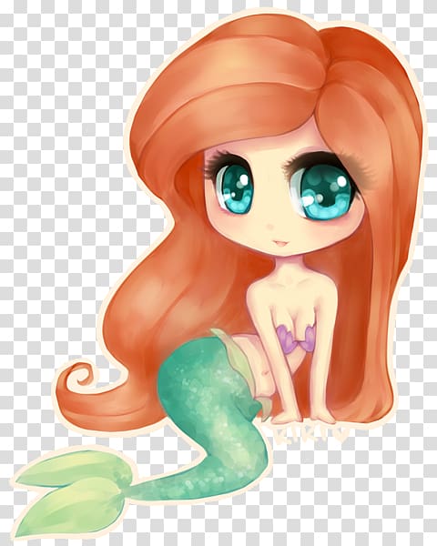 kawaii #chibi #cute #disney #mermaid #mermaids #thelittlemermaid - Chibi Anime  Disney Princess, HD Png Download , Transparent Png Image - PNGitem