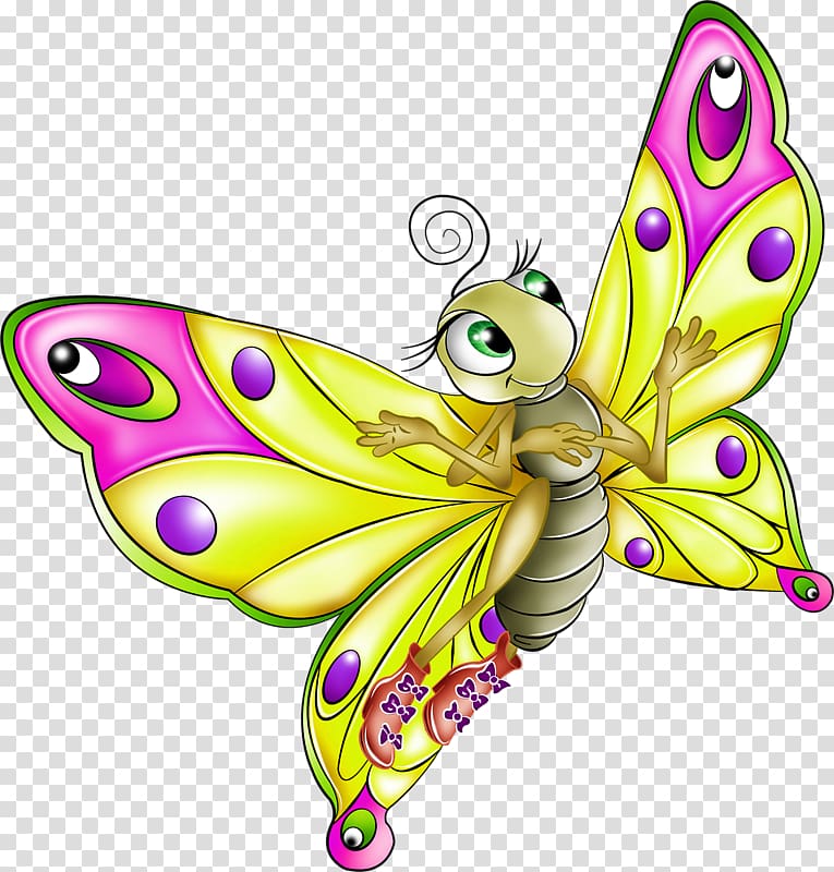 cute yellow butterfly clipart png