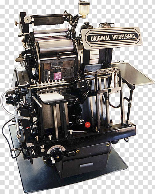 Heidelberger Druckmaschinen Platen Printing press Letterpress printing, others transparent background PNG clipart