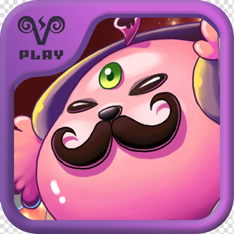 Cartoon Moustache Pink M Character, moustache transparent background PNG clipart