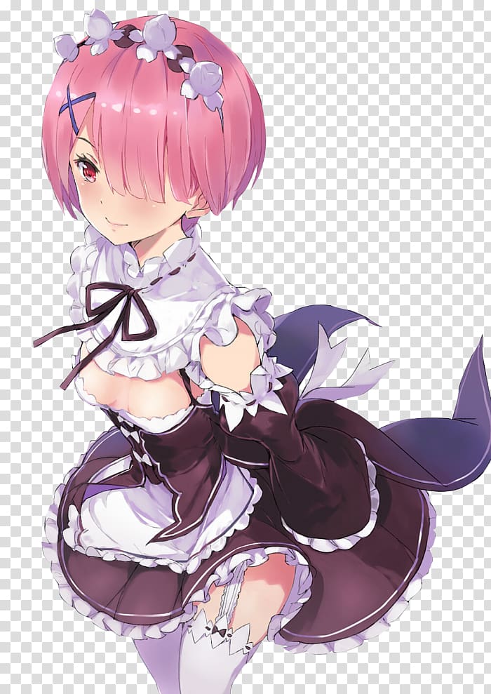 Re:Zero − Starting Life in Another World Isekai RAM Anime, Re: Zero transparent background PNG clipart