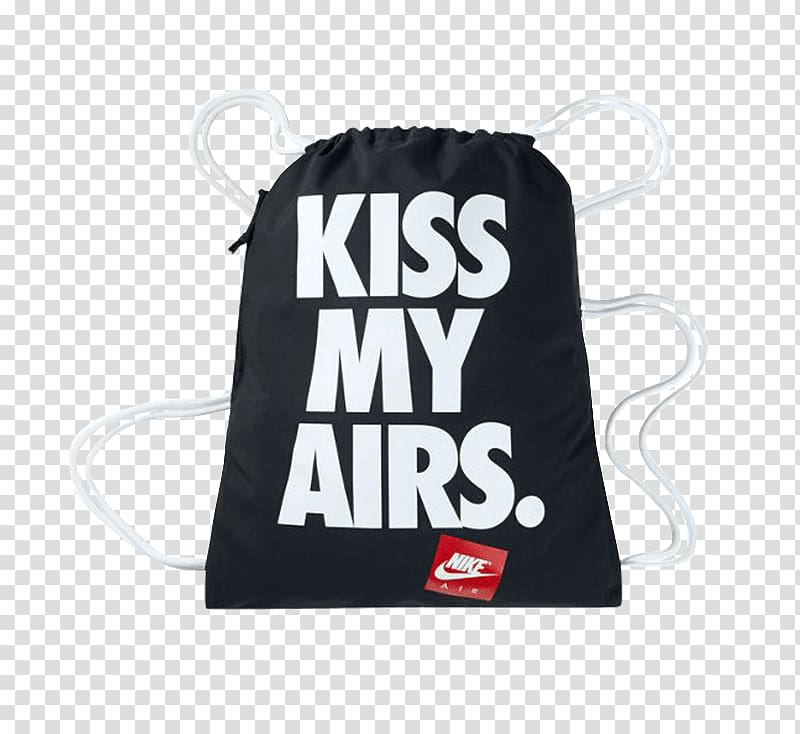 Nike Heritage Kiss My Airs Gym Bag (Coastal Blue) Brand Logo Text, heritage olive green backpack transparent background PNG clipart