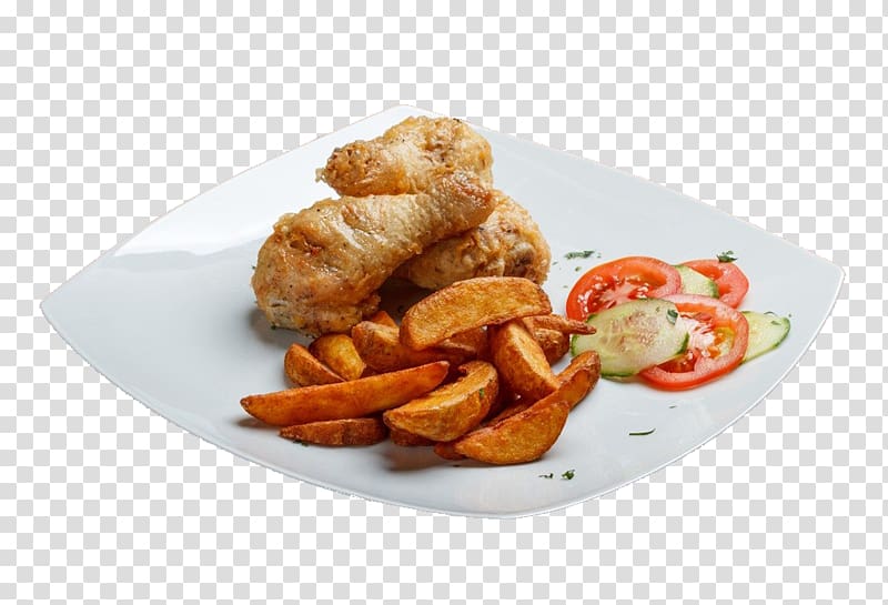 Crispy fried chicken Chicken Leg Barbecue chicken Chicken nugget Chicken and chips, The chicken inside the plate transparent background PNG clipart