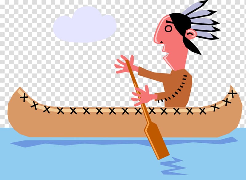 Illustration Canoe graphics , Iroquois Indian Canoes transparent background PNG clipart