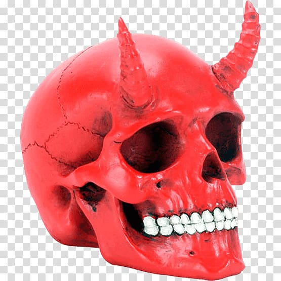 Skull Head Ear Bone Demon, skull transparent background PNG clipart