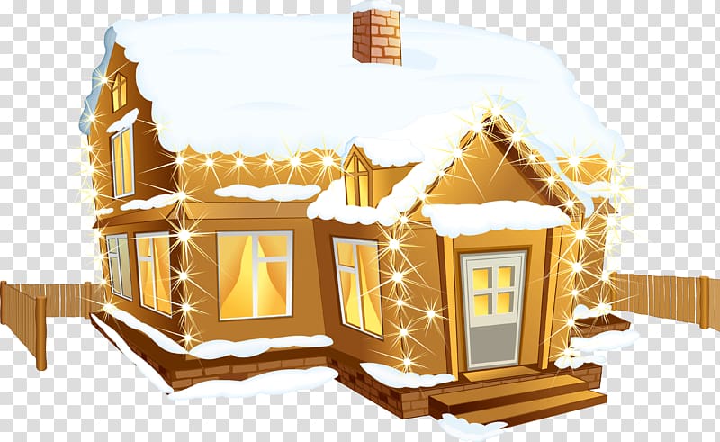 Santa Claus Christmas Winter , house transparent background PNG clipart