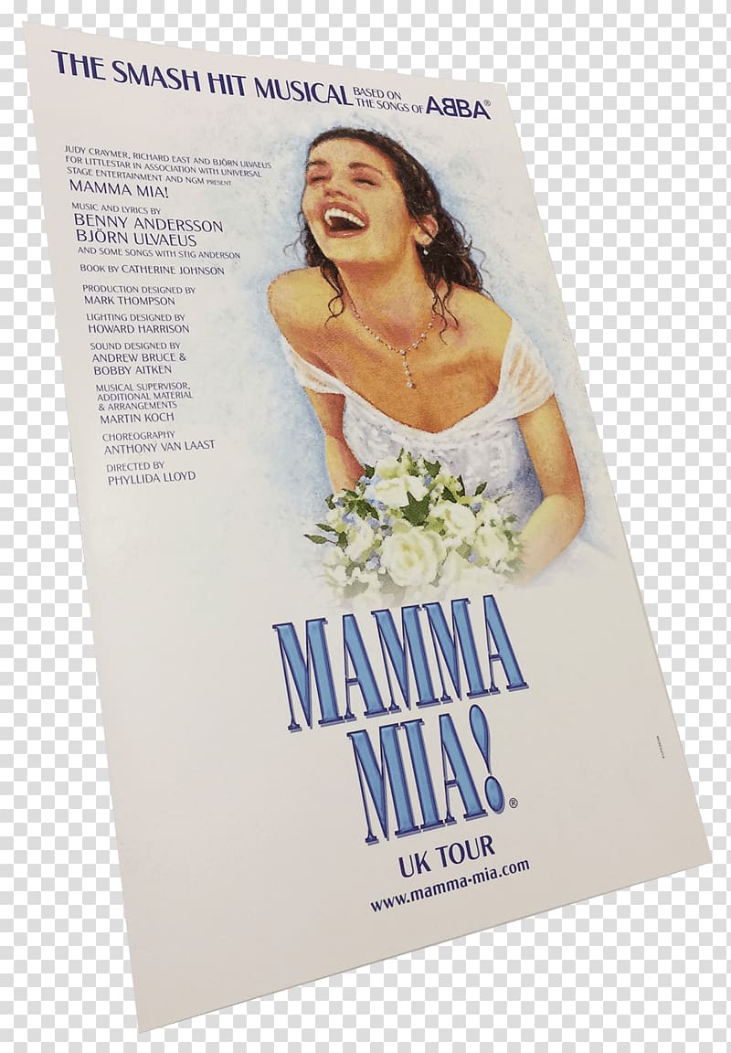 Mamma Mia! Original Cast Recording Musical theatre Poster Mamma Mia! Film Series, tour poster transparent background PNG clipart