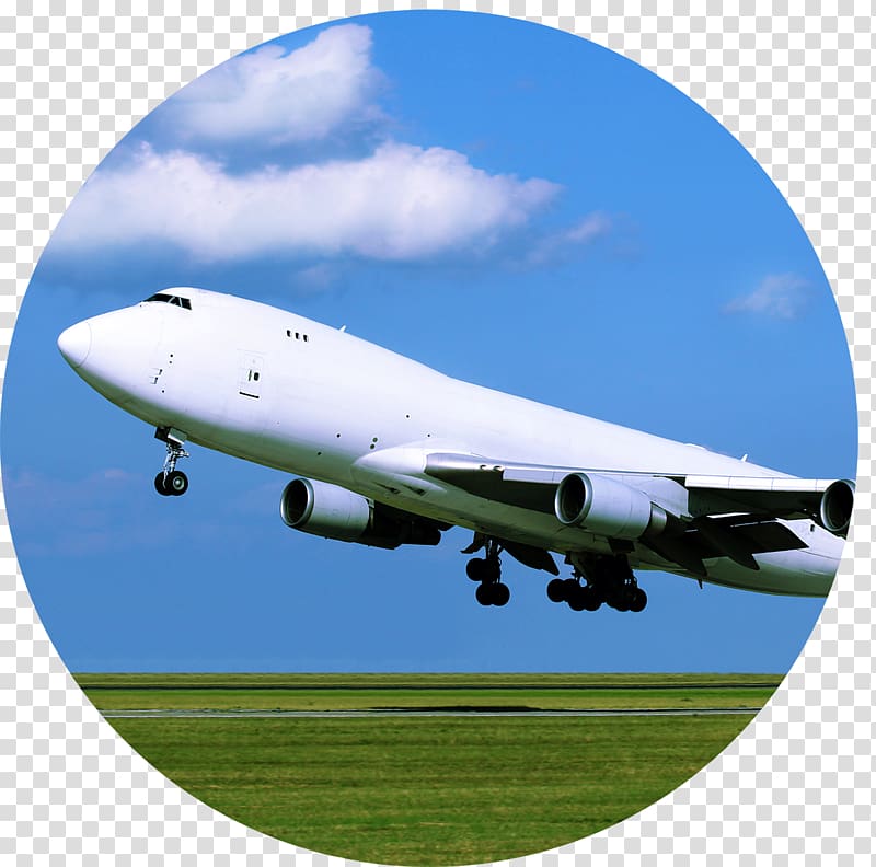 Boeing 747-400 Boeing 747-8 Airplane Aircraft Airport, air freight transparent background PNG clipart