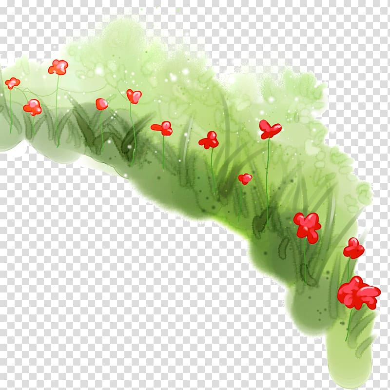 Icon, Flowers in the grass transparent background PNG clipart