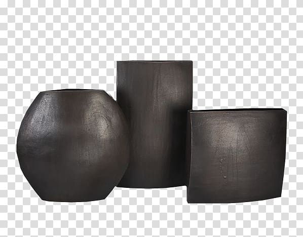 Vase Decorative arts Flowerpot, Simple black vase decoration transparent background PNG clipart