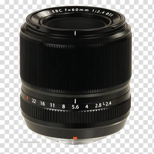 Fujinon XF 60mm f/2.4 R Macro Fujifilm X-mount Camera lens, camera lens transparent background PNG clipart