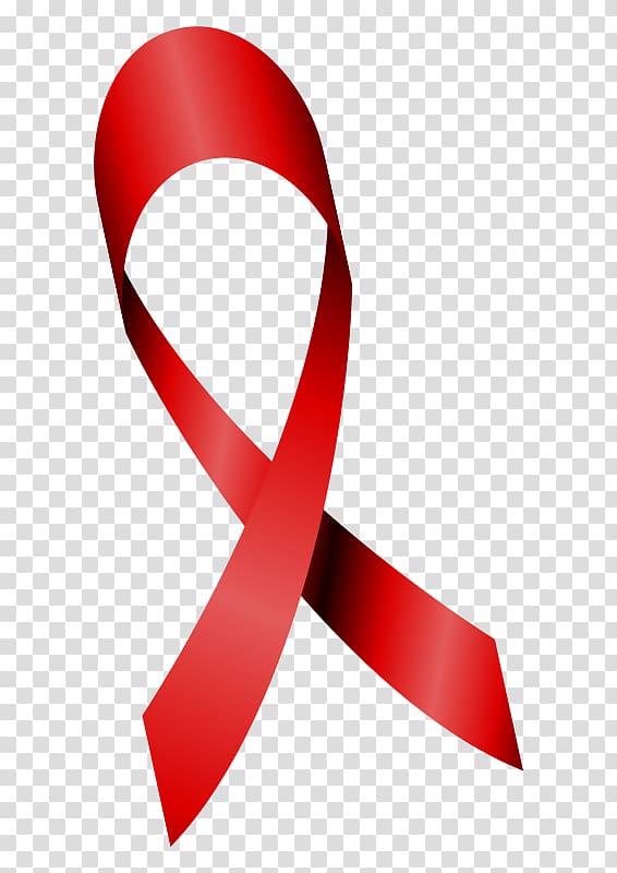 Red ribbon Epidemiology of HIV/AIDS World AIDS Day, logo of hiv aids transparent background PNG clipart