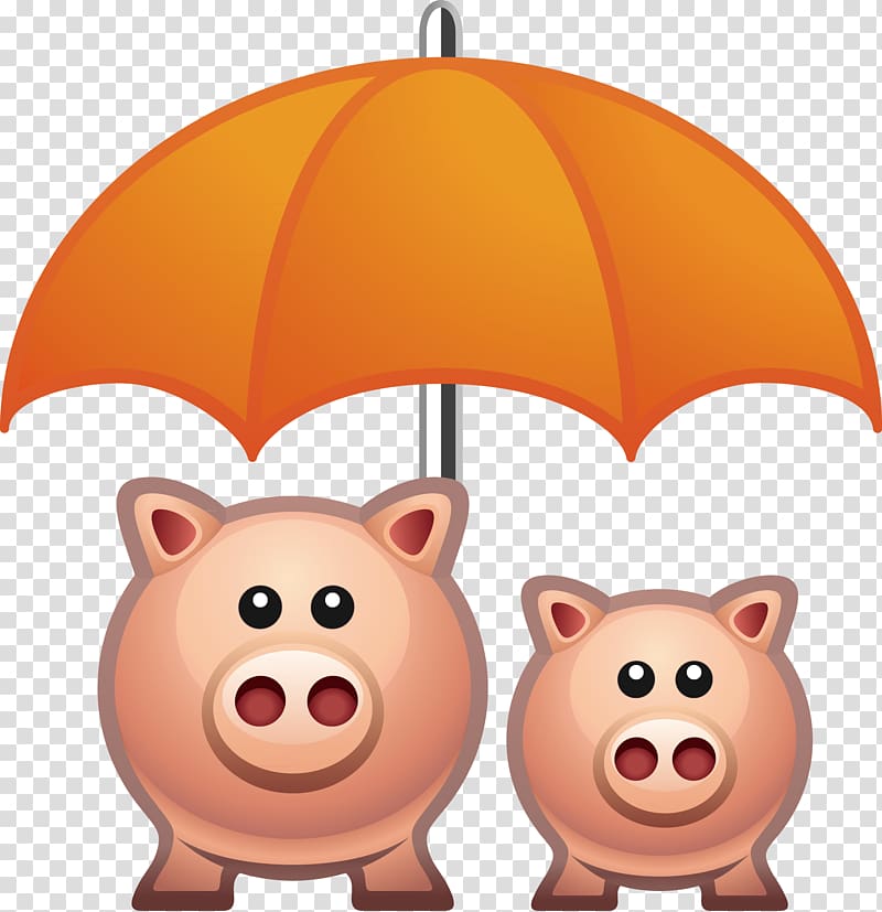 Loan Finance Funding Investor, Umbrella pigs transparent background PNG clipart