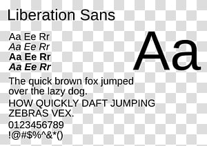 Liberation fonts Typeface Monospaced font TrueType Font, tipografia transparent background PNG clipart thumbnail