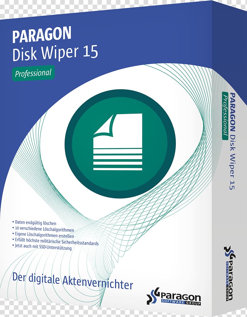 Wiper Computer Software Hard Drives Personal computer Paragon Software Group, dw software transparent background PNG clipart