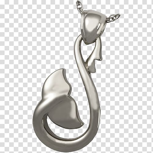Earring Charms & Pendants Silver Gold Necklace, Whale Tail transparent background PNG clipart