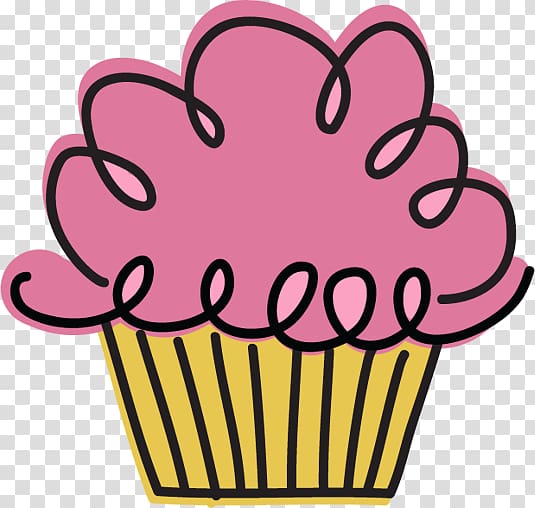 Cupcake Birthday cake , doodles transparent background PNG clipart