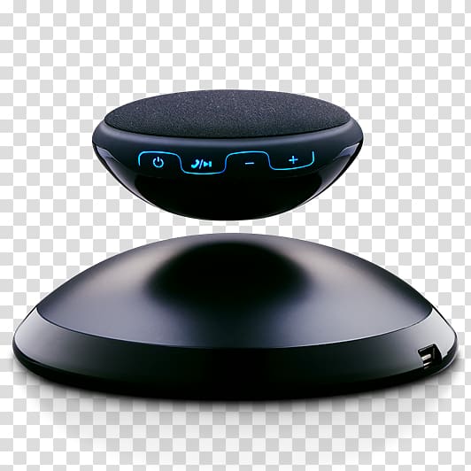 Loudspeaker Wireless speaker ThinkGeek Om/One Levitating Speaker iPod touch Levitation, bluetooth transparent background PNG clipart
