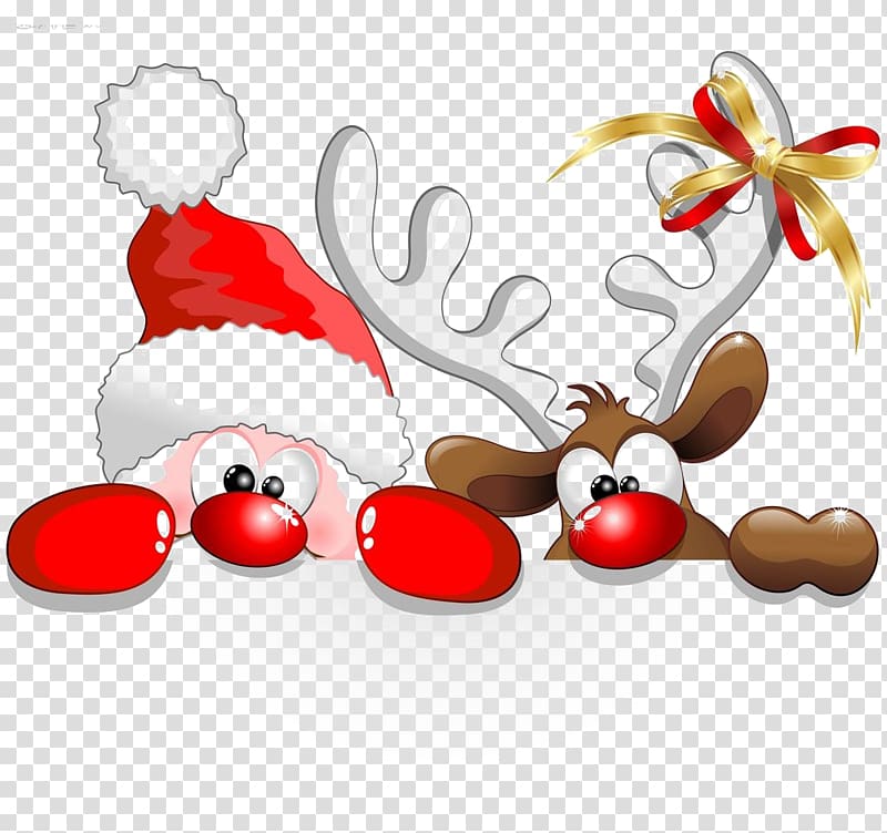 Santa Claus Reindeer Christmas Cartoon , Santa Claus Creative transparent background PNG clipart
