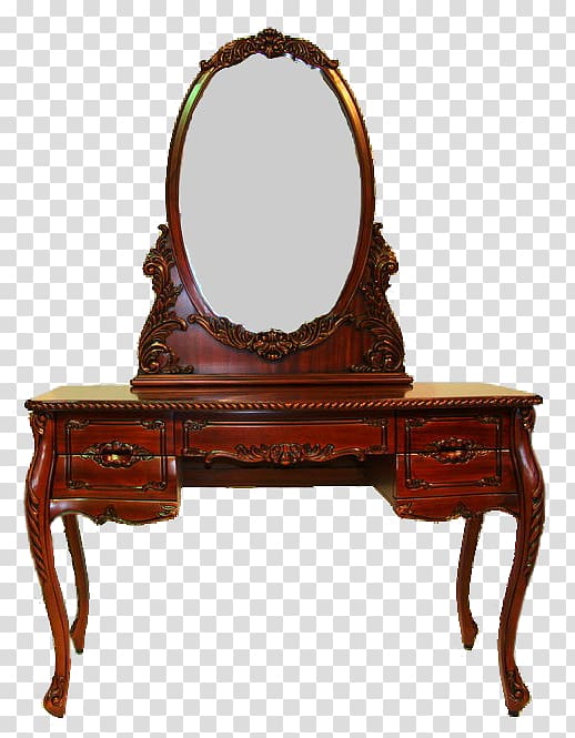 Table Lowboy Antique furniture Mirror, table transparent background PNG clipart