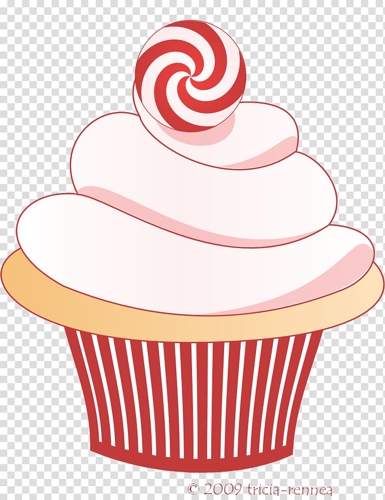 Christmas Cupcakes Birthday cake Christmas cake Frosting & Icing, cupcake transparent background PNG clipart