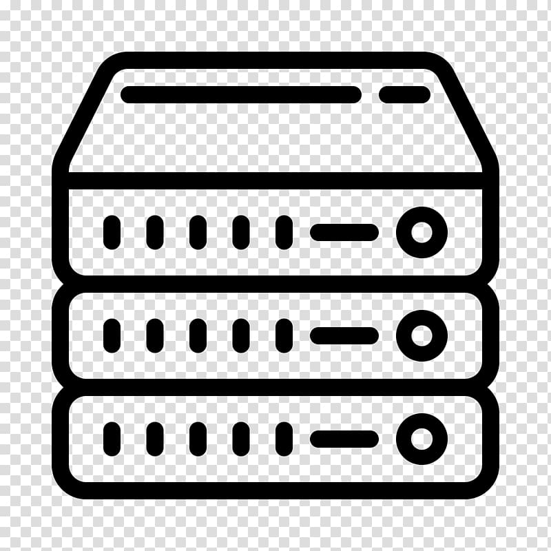 three computer towers , Computer Servers Virtual private server Computer Icons Web hosting service Dedicated hosting service, server transparent background PNG clipart