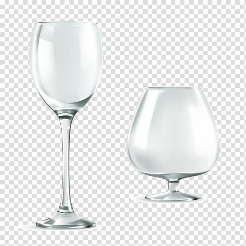 clear wine glasses, Red Wine Sparkling wine Cup Wine glass, glass goblet transparent background PNG clipart