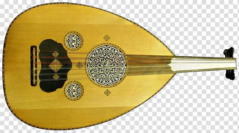 Oud Plucked string instrument Wikipedia Lute, musical instruments transparent background PNG clipart