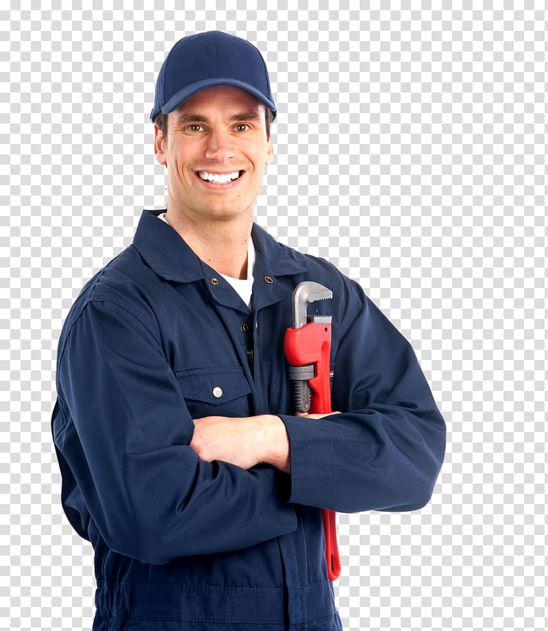 man holding red pipe wrench, Dick Rosher Plumbing inc Plumber Drain Leak, plumber transparent background PNG clipart