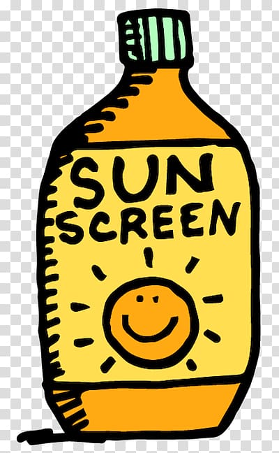 black and yellow Sun Screen bottle , Sunscreen Lotion Factor de proteccixf3n solar Sunburn , Suntan Lotion transparent background PNG clipart