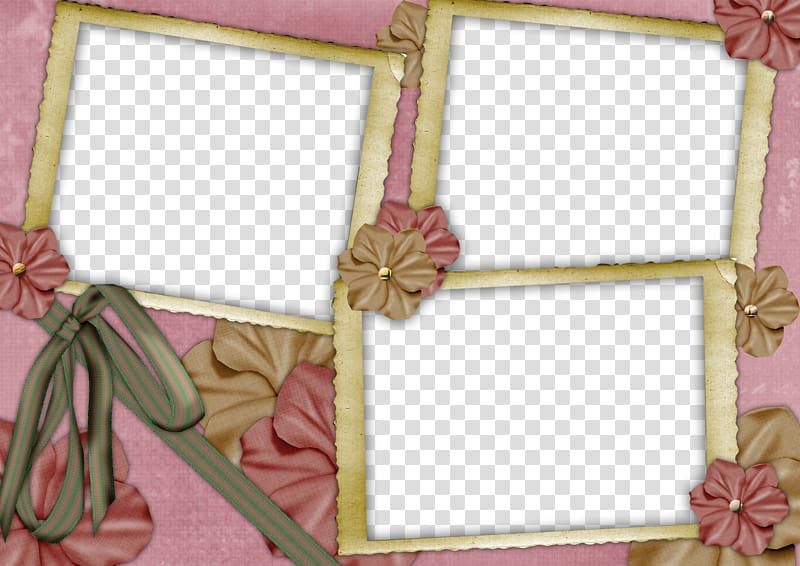 three rectangular yellow frames, Frames Collage, frame transparent background PNG clipart