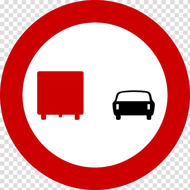 Prohibitory traffic sign The Highway Code Overtaking, truck transparent background PNG clipart