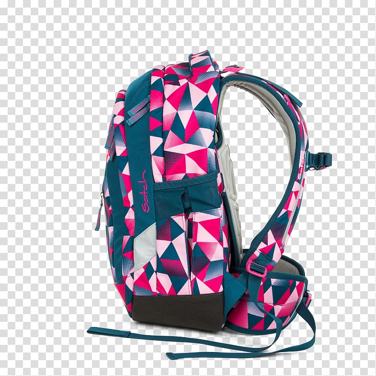 Satch Sleek Backpack 4YOU Basic Jampac Zaino 47 cm Pineapples Satch Pack Pink, backpack transparent background PNG clipart