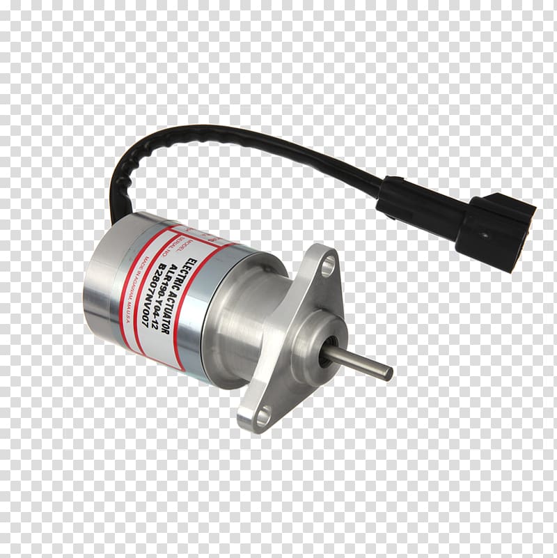 Valve actuator Governor Yanmar Engine control unit, ball screw linear actuator transparent background PNG clipart