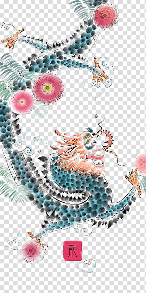 Longtaitou Festival Azure Dragon Chinese dragon, Dragon in the day transparent background PNG clipart